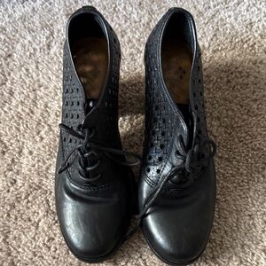 Patricia Nash Black Lace-Up Boots